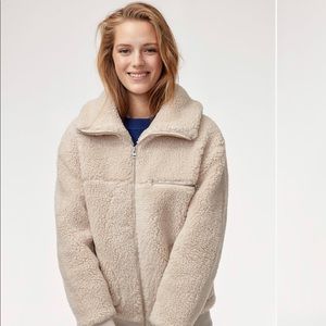 Aritzia Funnel Neck Teddy Jacket
